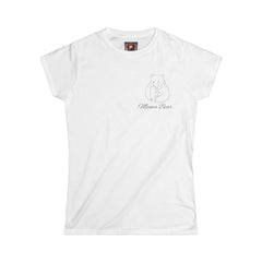 Mama Bear Women's Softstyle Tee - Cute Family Shirt for Moms