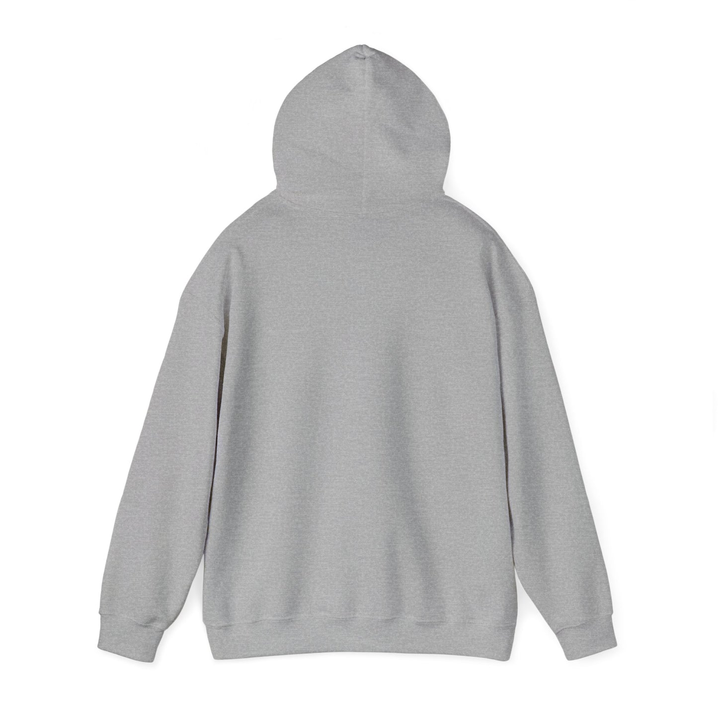 Dark gray hoodie hanging — classic fit and neutral tones