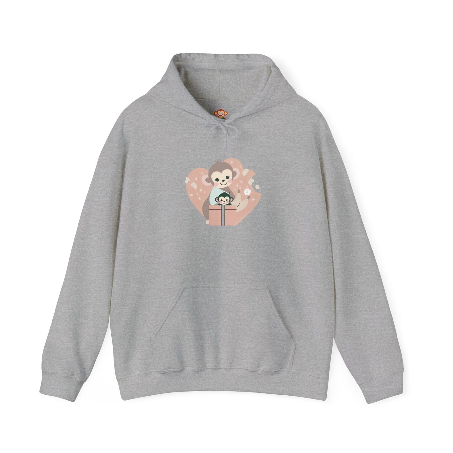 Side profile of soft cotton-polyester blend hoodie
