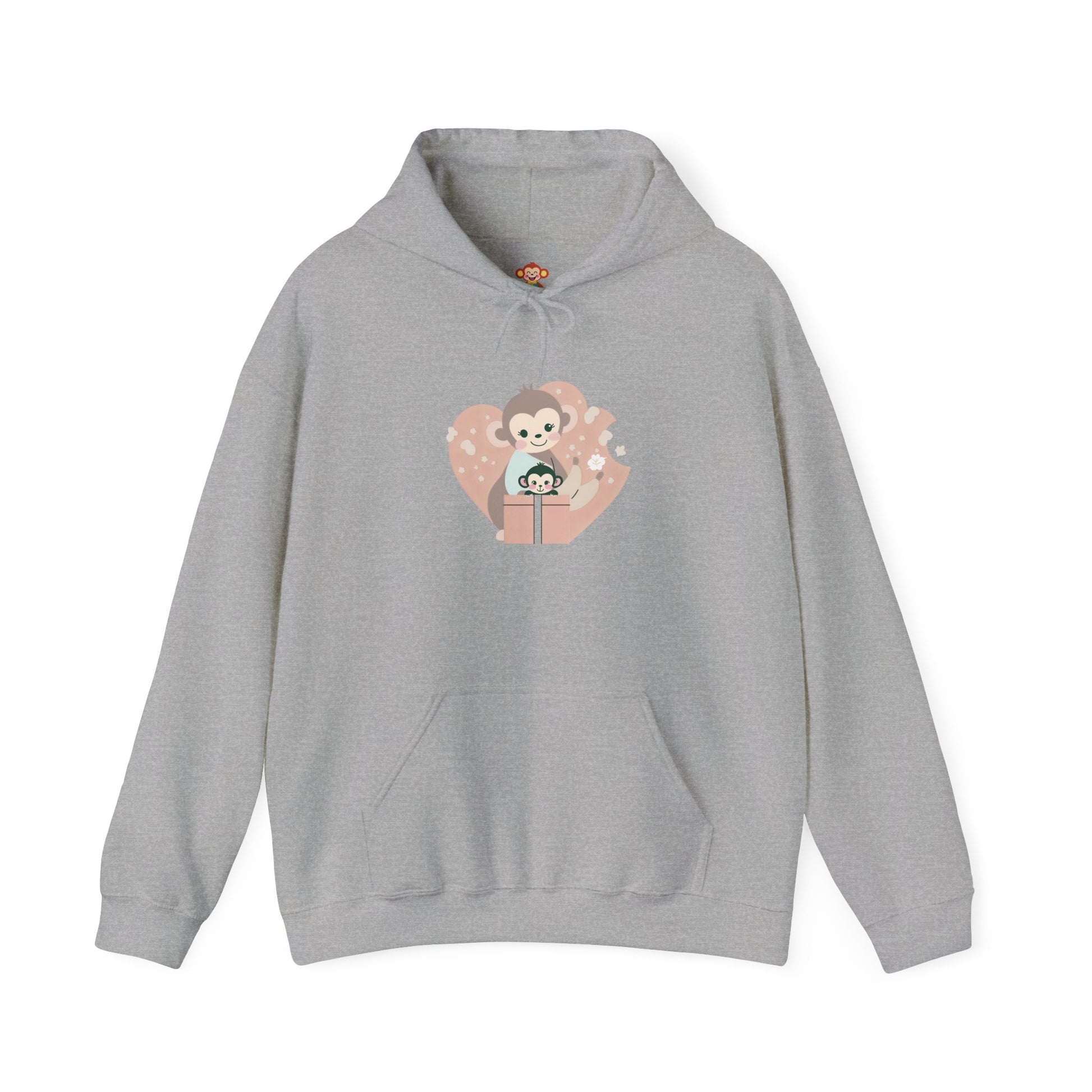 Side profile of soft cotton-polyester blend hoodie