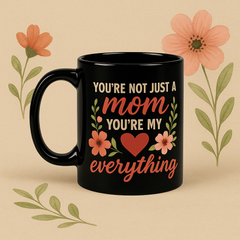 Heartfelt Mom Coffee Mug - 11oz Floral Design