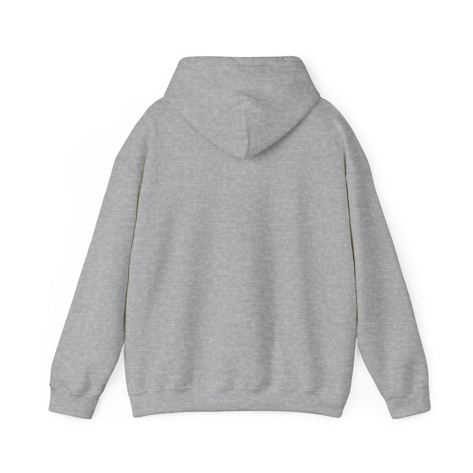 Dark gray hoodie hanging — classic fit and neutral tones